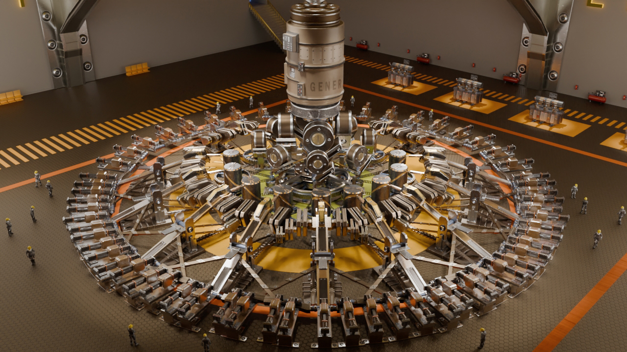 تولید برق با نیروی جاذبه زمین - نیروگاه برق با استفاده از نیروی گریز از مرکز - تولید الکتریسیته با جاذبه زمین و موتور پیچیده گرانش 5 - علی پوراحمد